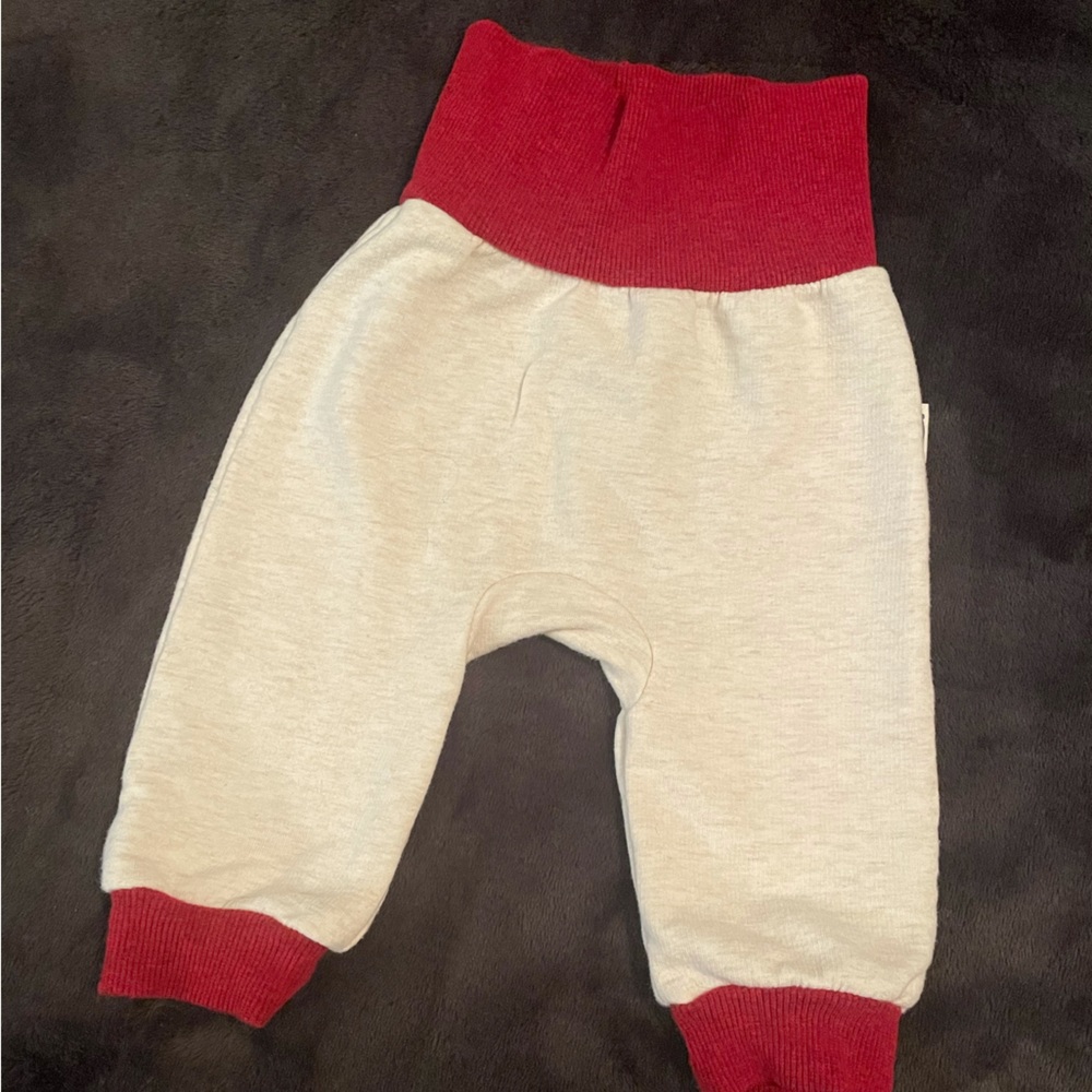 Rabbit & Bear Organic by Emily & Oliver sweatpants w/elastic waistband & ankles